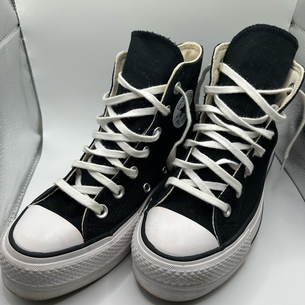 Converse Women's Black High-Top Platform Sneakers
